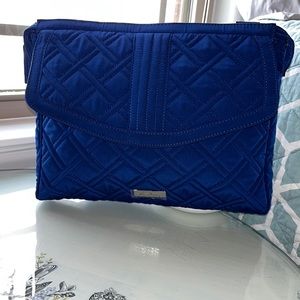 Beautiful Royal Blue Vera Bradley purse/small laptop carrier